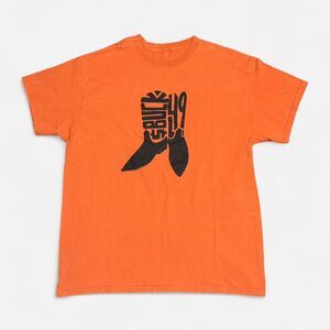 Cotton orange buck 49 width 20/2in & length 25in graphic T shirt #summer